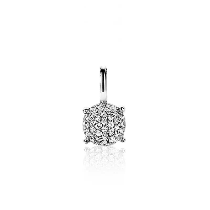 ZINZI Zilveren Hanger met Witte Zirkonia ZIH2074
