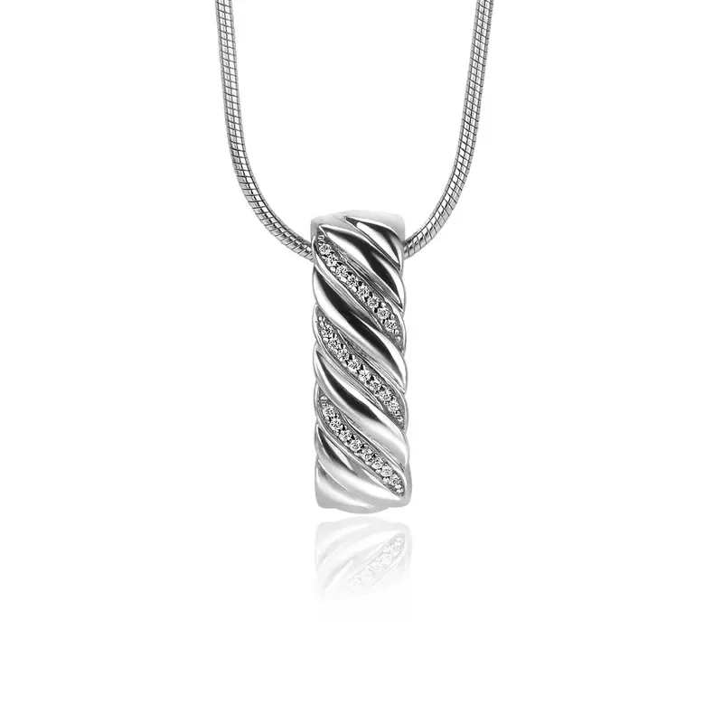 ZINZI Zilveren Hanger met Witte Zirkonia ZIH2244