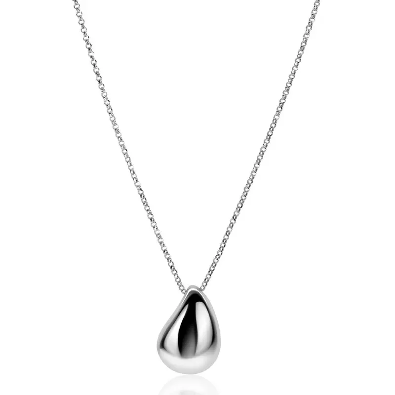 ZINZI Zilveren Ketting met Witte Zirkonia ZIC2637