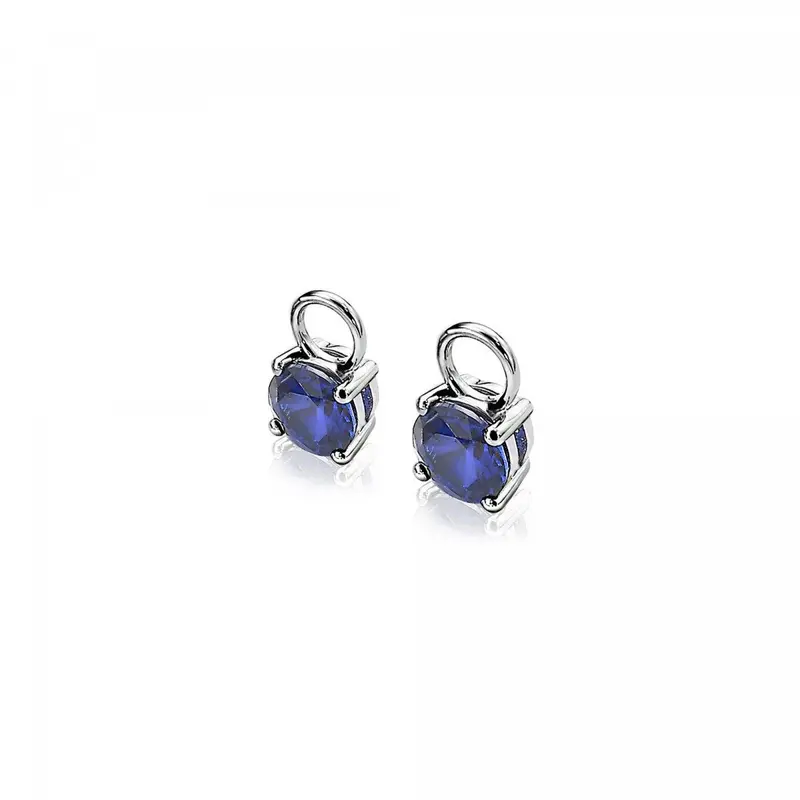 ZINZI Zilveren Oorbedels met Blauwe Zirkonia ZICH1300Q