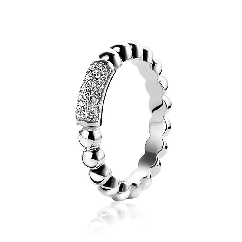 ZINZI Zilveren Ring met Witte Zirkonia ZIR1246