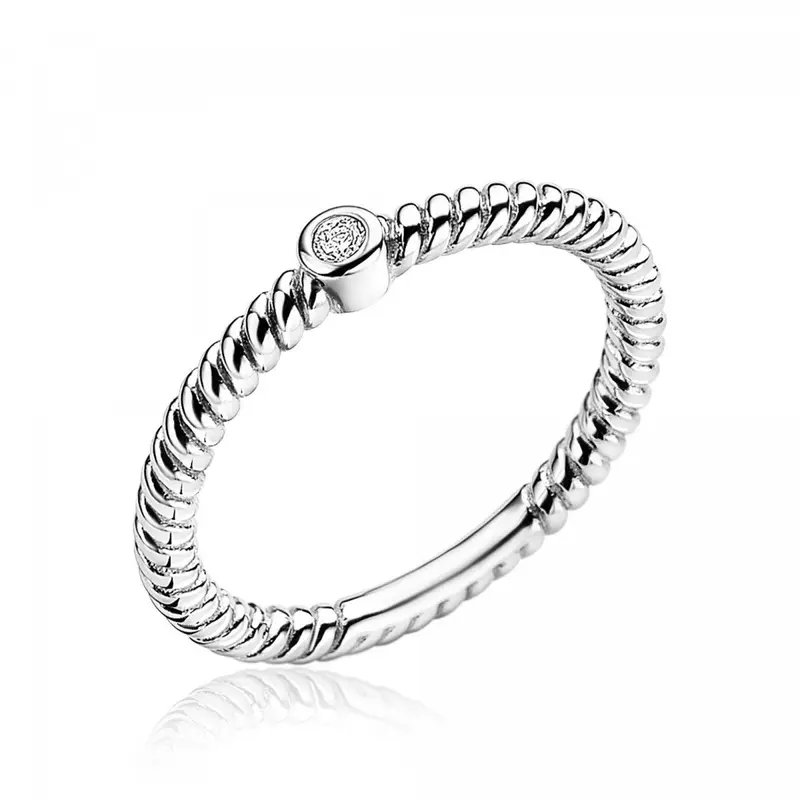 ZINZI Zilveren Ring met Witte Zirkonia ZIR1671-60