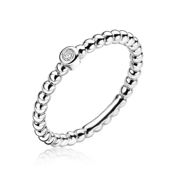 ZINZI Zilveren Ring met Witte Zirkonia ZIR1672-54