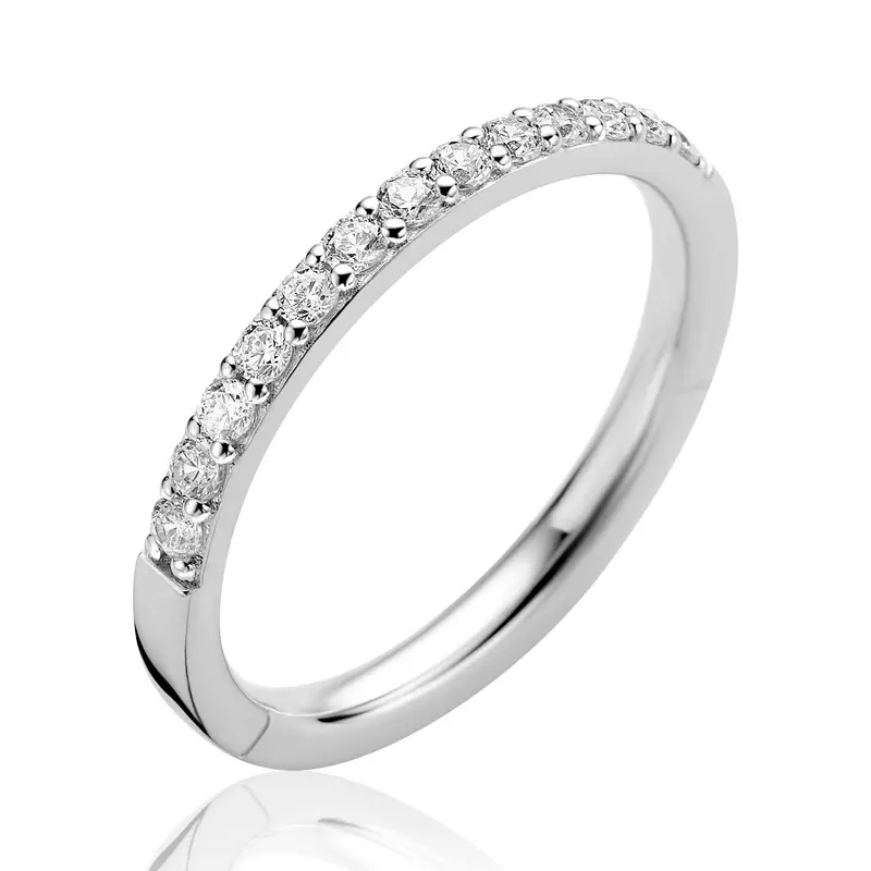 ZINZI Zilveren Ring met Witte Zirkonia ZIR2795