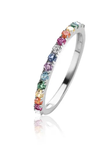 ZINZI Zilveren Ring met Zirkonia ZIR2486