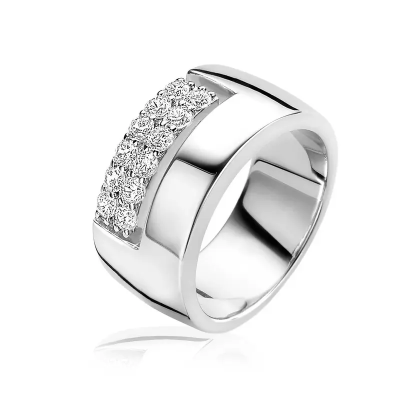 ZINZI Zilveren Ring MVR17