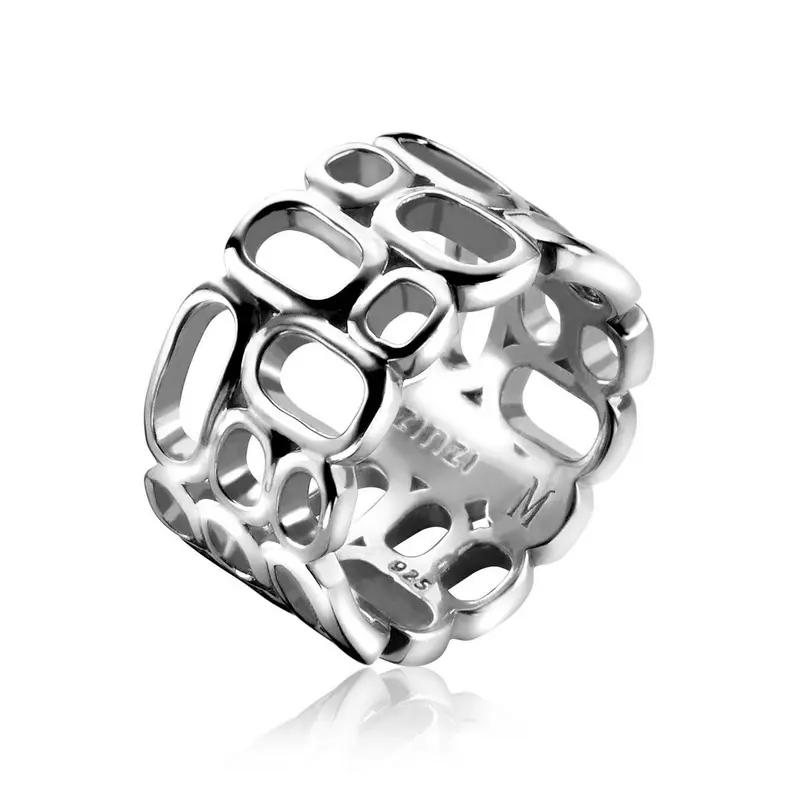 ZINZI Zilveren Ring MVR3
