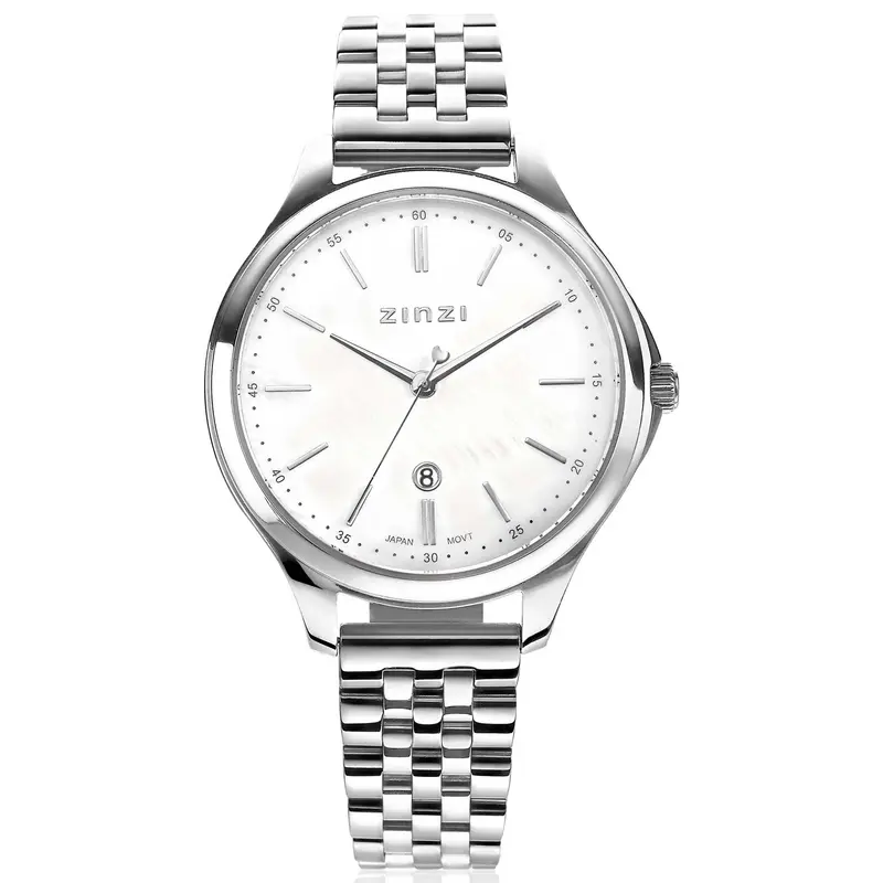 Zinzi Zilverkleurig Horloge Staal Ziw1017