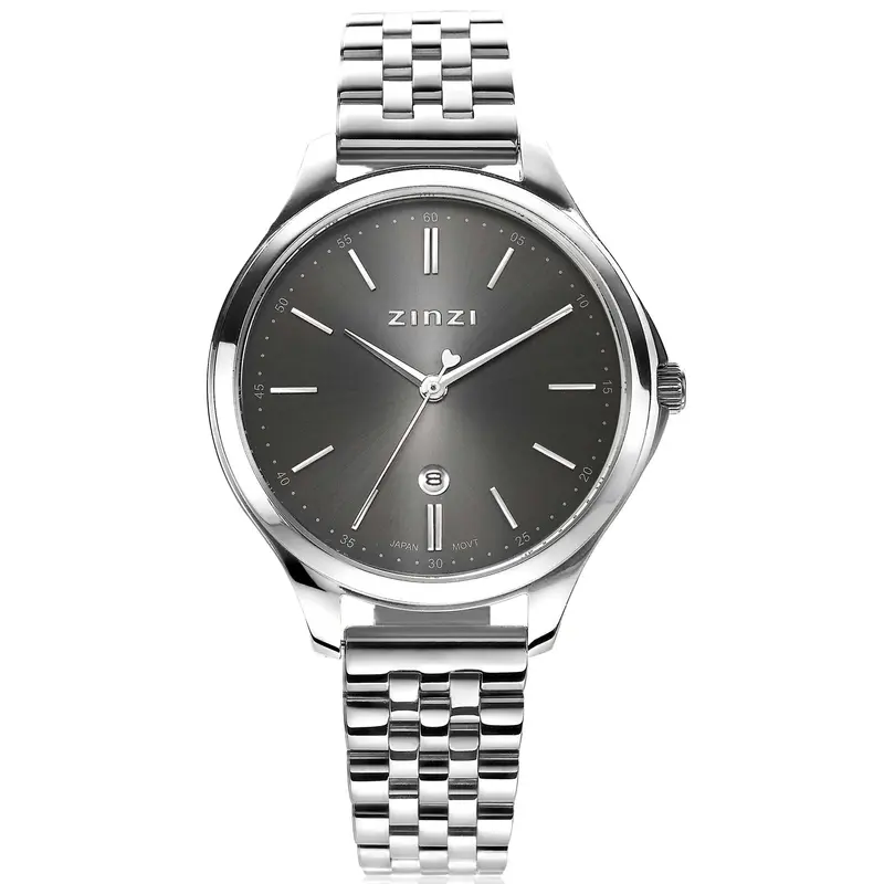 Zinzi Zilverkleurig Horloge Staal Ziw1024