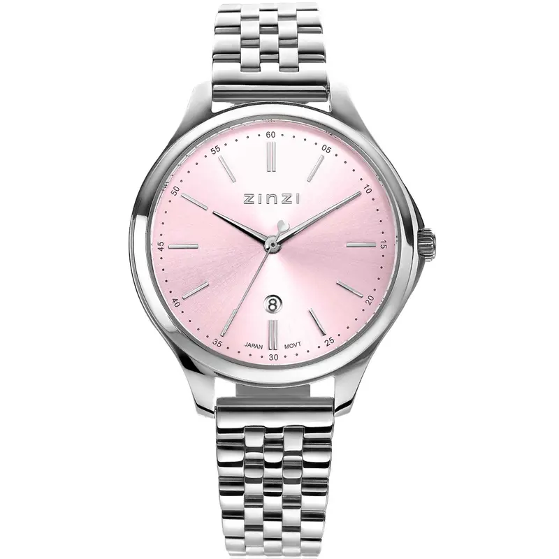 Zinzi Zilverkleurig Horloge Staal Ziw1041