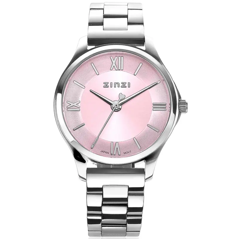 Zinzi Zilverkleurig Horloge Staal Ziw1241