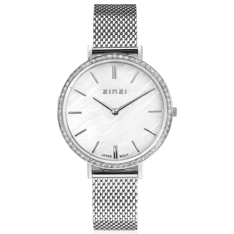 Zinzi Zilverkleurig Horloge Staal Ziw1317