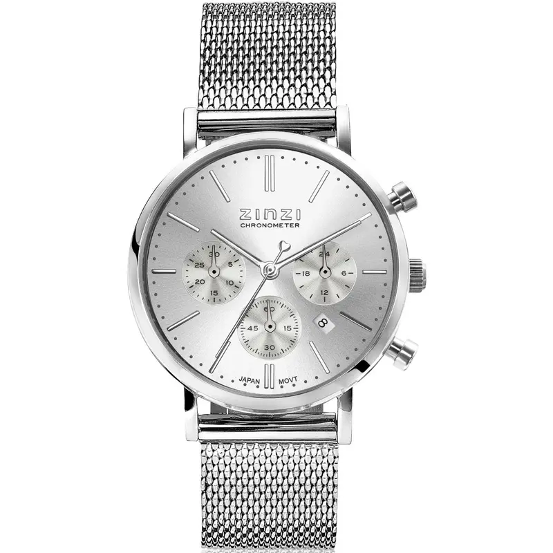 Zinzi Zilverkleurig Horloge Staal Ziw1502