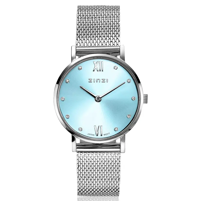 Zinzi Zilverkleurig Horloge Staal Ziw645 M
