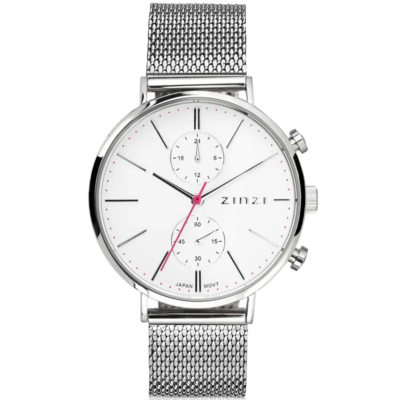 Zinzi Zilverkleurig Horloge Staal Ziw706 M
