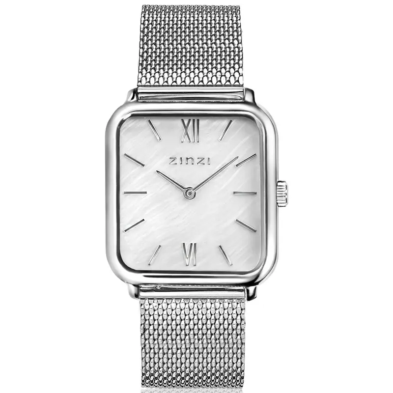 Zinzi Zilverkleurig Horloge Staal Ziw821 M