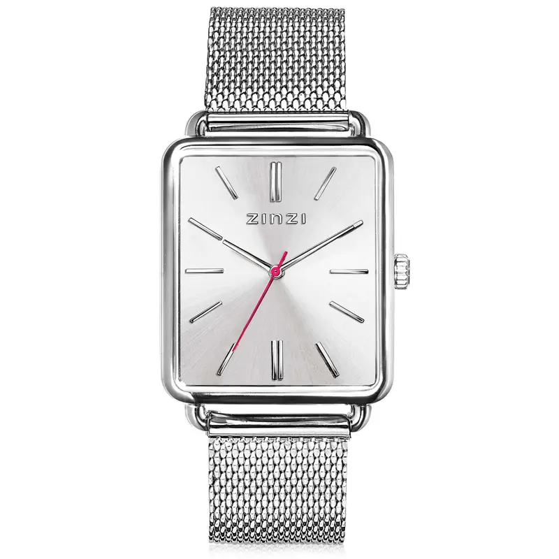 Zinzi Zilverkleurig Horloge Staal Ziw902 M