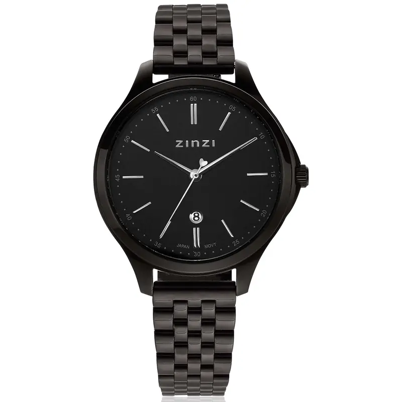 Zinzi Zwart Horloge Staal Ziw1037