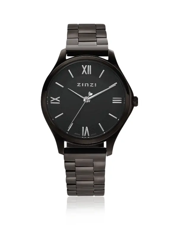 Zinzi Zwart Horloge Staal Ziw1237