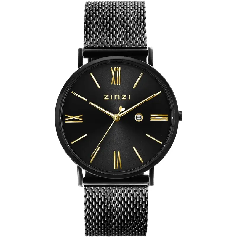 Zinzi Zwart horloge staal ZIW549M